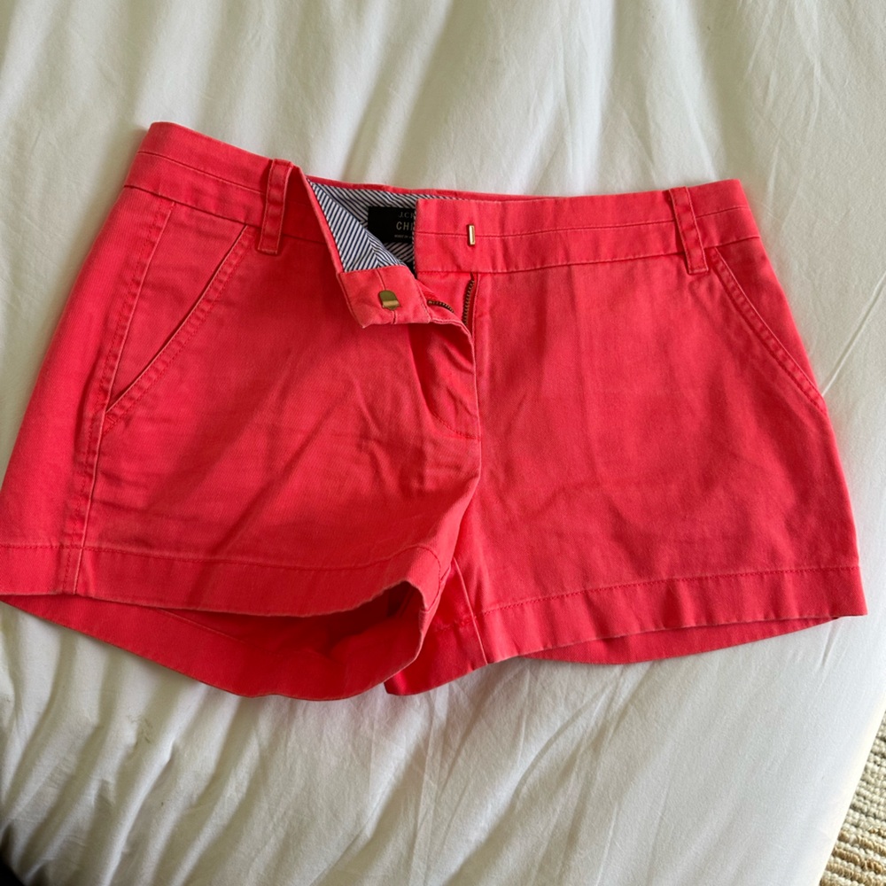 J Crew Chino Shorts 4” | Bright Red | Size 4